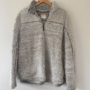 Nordstrom Thread & Supply Wubby Fleece Pullover - Soft & Warm in Ivory